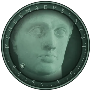 Moneda de Ptolomeo XIII